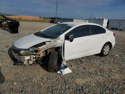 Salvage cars for sale from Copart Tifton, GA: 2012 Honda Civic LX