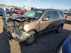 Salvage cars for sale at New Britain, CT auction: 2002 Honda CR-V EX