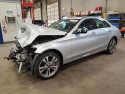 Salvage cars for sale at Blaine, MN auction: 2018 Mercedes-Benz C 300 4matic