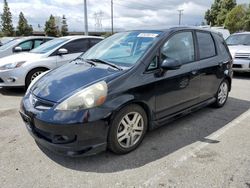 Salvage cars for sale from Copart Rancho Cucamonga, CA: 2007 Honda FIT S