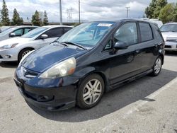 Honda FIT S salvage cars for sale: 2007 Honda FIT S