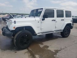 Salvage cars for sale at Grand Prairie, TX auction: 2011 Jeep Wrangler Unlimited Sahara
