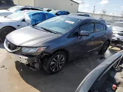 Salvage cars for sale at Haslet, TX auction: 2015 Honda Civic EX