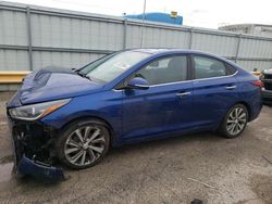 Salvage cars for sale at Dyer, IN auction: 2019 Hyundai Accent Limited
