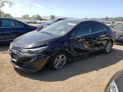 Vehiculos salvage en venta de Copart San Martin, CA: 2017 Chevrolet Cruze LT