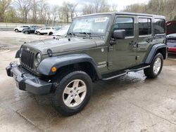 Salvage cars for sale at Ellwood City, PA auction: 2015 Jeep Wrangler Unlimited Sport