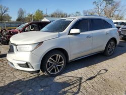 Salvage cars for sale at Wichita, KS auction: 2017 Acura MDX Advance
