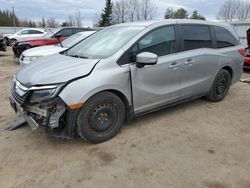 Salvage cars for sale from Copart Ontario Auction, ON: 2018 Honda Odyssey EX