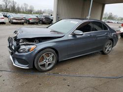 Mercedes-Benz salvage cars for sale: 2015 Mercedes-Benz C 300 4matic