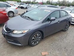 Salvage cars for sale from Copart Bridgeton, MO: 2014 Honda Civic EX