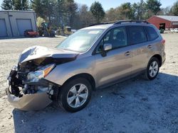 Salvage cars for sale at Mendon, MA auction: 2016 Subaru Forester 2.5I Premium