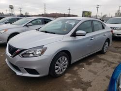 Nissan Sentra S Vehiculos salvage en venta: 2017 Nissan Sentra S