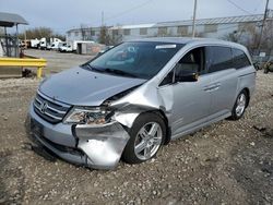 Salvage cars for sale at Franklin, WI auction: 2012 Honda Odyssey Touring