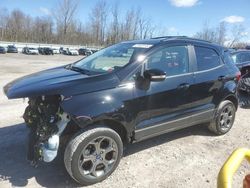 Salvage cars for sale from Copart Leroy, NY: 2018 Ford Ecosport SES