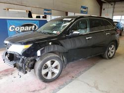 Salvage cars for sale at Angola, NY auction: 2010 Acura MDX