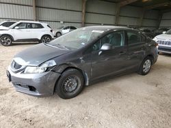 Salvage cars for sale at Houston, TX auction: 2013 Honda Civic LX