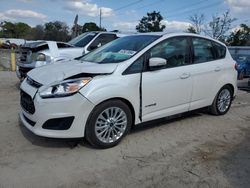 Salvage cars for sale at Riverview, FL auction: 2018 Ford C-MAX SE