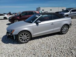Salvage cars for sale at Temple, TX auction: 2015 Audi A3 Premium Plus
