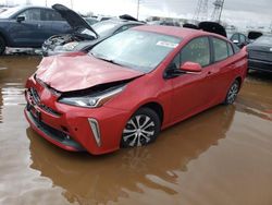 Salvage cars for sale at Elgin, IL auction: 2019 Toyota Prius