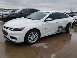 Vehiculos salvage en venta de Copart Grand Prairie, TX: 2018 Chevrolet Malibu LT