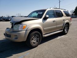 Salvage cars for sale from Copart Rancho Cucamonga, CA: 2005 Toyota Sequoia Limited