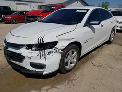 Salvage cars for sale at Pekin, IL auction: 2018 Chevrolet Malibu LS