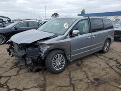 Salvage cars for sale at Woodhaven, MI auction: 2014 Chrysler Town & Country Touring L