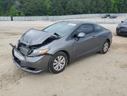 Salvage cars for sale at Gainesville, GA auction: 2012 Honda Civic LX