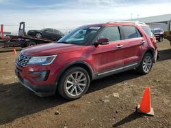 Salvage Cars with No Bids Yet For Sale at auction: 2016 Ford Explorer Limited