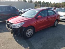 Salvage cars for sale at Exeter, RI auction: 2018 KIA Rio LX