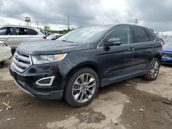 Salvage cars for sale at Chicago Heights, IL auction: 2017 Ford Edge Titanium
