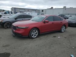 Salvage cars for sale at Vallejo, CA auction: 2023 Honda Accord LX