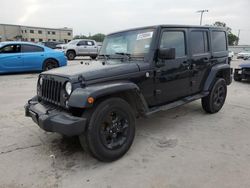 Salvage cars for sale at Wilmer, TX auction: 2015 Jeep Wrangler Unlimited Sahara