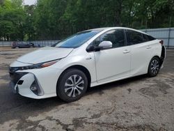 Toyota Prius Prime le salvage cars for sale: 2020 Toyota Prius Prime LE