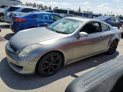Salvage cars for sale from Copart Rancho Cucamonga, CA: 2006 Infiniti G35