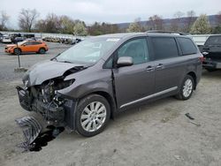 Salvage cars for sale from Copart Grantville, PA: 2017 Toyota Sienna XLE