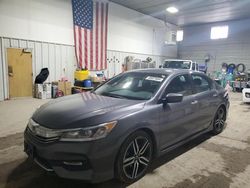 Honda salvage cars for sale: 2016 Honda Accord Sport