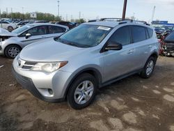 Salvage cars for sale at Woodhaven, MI auction: 2015 Toyota Rav4 LE