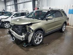 Salvage cars for sale from Copart Ham Lake, MN: 2013 Ford Explorer Limited