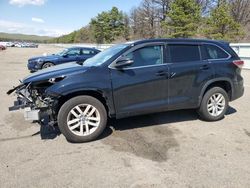 Salvage cars for sale at Brookhaven, NY auction: 2016 Toyota Highlander LE