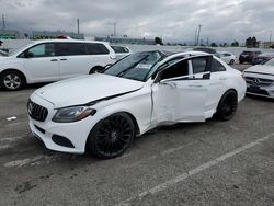 Salvage cars for sale at Van Nuys, CA auction: 2018 Mercedes-Benz C300