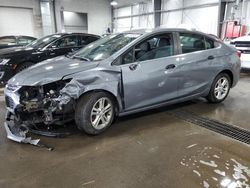 Salvage cars for sale at Ham Lake, MN auction: 2018 Chevrolet Cruze LT