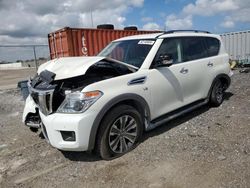 Salvage cars for sale at Homestead, FL auction: 2018 Nissan Armada SV