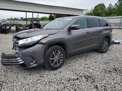 Salvage cars for sale at Memphis, TN auction: 2019 Toyota Highlander SE