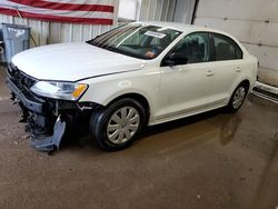 Salvage cars for sale at Lyman, ME auction: 2016 Volkswagen Jetta S