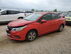 Salvage cars for sale from Copart Houston, TX: 2017 Chevrolet Cruze LS