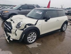 Salvage cars for sale at Grand Prairie, TX auction: 2018 Mini Cooper S