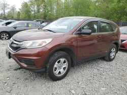 Salvage cars for sale at Waldorf, MD auction: 2015 Honda CR-V LX