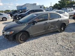 Salvage cars for sale from Copart Opa Locka, FL: 2010 Honda Civic LX