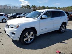 Salvage cars for sale at Exeter, RI auction: 2014 Jeep Grand Cherokee Overland
